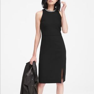 Racer Neck Sheath Dress